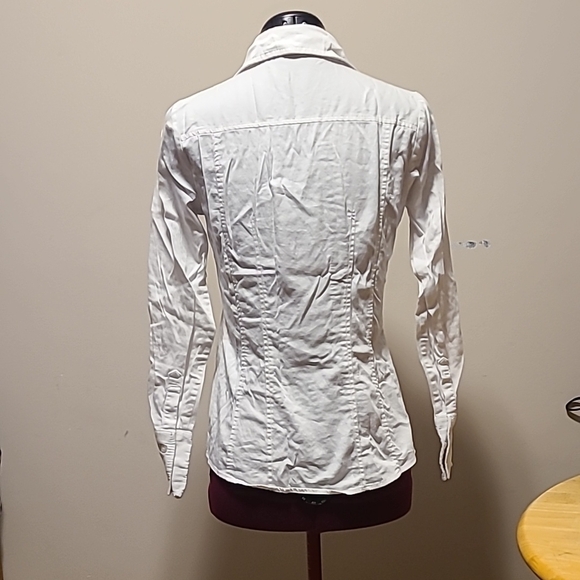 White Women's Button-Up Shirt - Picture 3 of 3